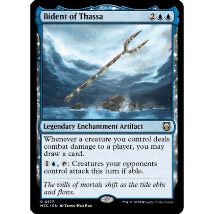 Bident of Thassa (Ripple Foil) (M3C-177) - Modern Horizons 3 Commander Foil