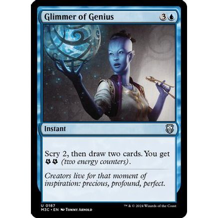 Glimmer of Genius (Ripple Foil) (M3C-187) - Modern Horizons 3 Commander Foil