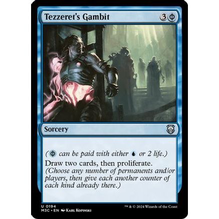 Tezzeret's Gambit (Ripple Foil) (M3C-194) - Modern Horizons 3 Commander Foil