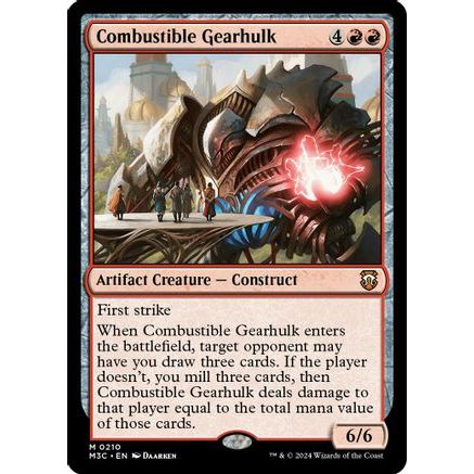 Combustible Gearhulk (Ripple Foil) (M3C-210) - Modern Horizons 3 Commander Foil