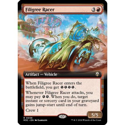 Filigree Racer (Extended Art) (Ripple Foil) (M3C-056) - Modern Horizons 3 Commander Foil