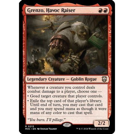 Grenzo, Havoc Raiser (Ripple Foil) (M3C-213) - Modern Horizons 3 Commander Foil