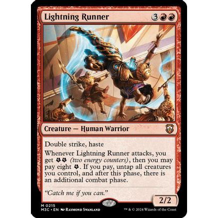 Lightning Runner (Ripple Foil) (M3C-215) - Modern Horizons 3 Commander Foil