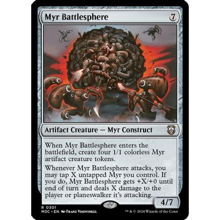 Myr Battlesphere (Ripple Foil) (M3C-301) - Modern Horizons 3 Commander Foil