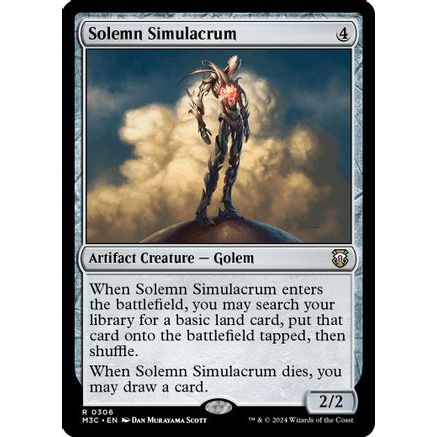 Solemn Simulacrum (Ripple Foil) (M3C-306) - Modern Horizons 3 Commander Foil