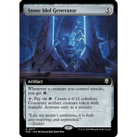 Stone Idol Generator (Extended Art) (Ripple Foil) (M3C-077) - Modern Horizons 3 Commander Foil