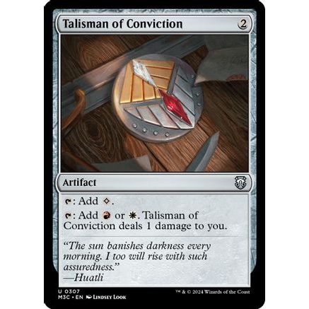 Talisman of Conviction (Ripple Foil) (M3C-307) - Modern Horizons 3 Commander Foil