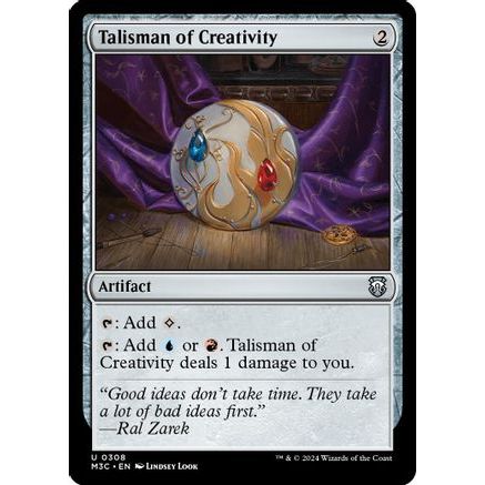 Talisman of Creativity (Ripple Foil) (M3C-308) - Modern Horizons 3 Commander Foil