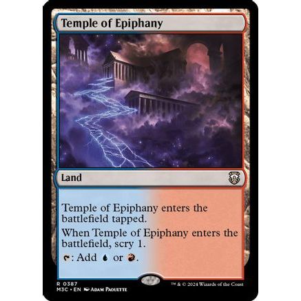 Temple of Epiphany (Ripple Foil) (M3C-387) - Modern Horizons 3 Commander Foil