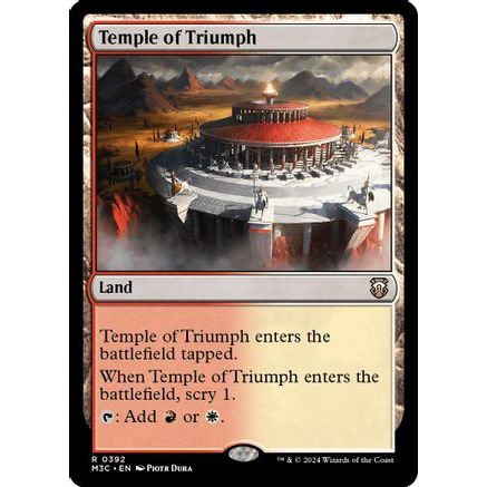Temple of Triumph (Ripple Foil) (M3C-392) - Modern Horizons 3 Commander Foil