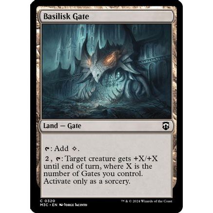 Basilisk Gate (Ripple Foil) (M3C-320) - Modern Horizons 3 Commander Foil