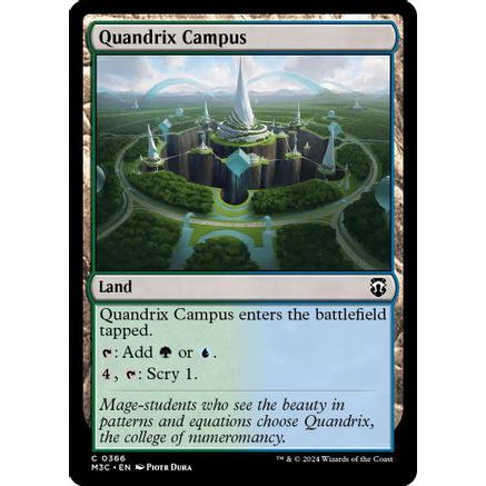 Quandrix Campus (Ripple Foil) (M3C-366) - Modern Horizons 3 Commander Foil