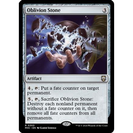 Oblivion Stone (Ripple Foil) (M3C-303) - Modern Horizons 3 Commander Foil