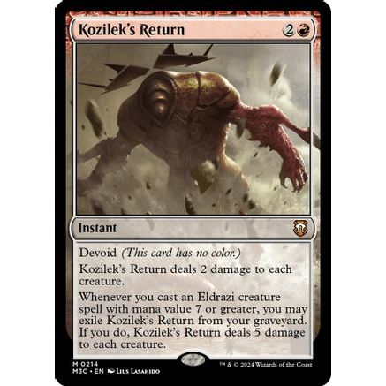 Kozilek's Return (Ripple Foil) (M3C-214) - Modern Horizons 3 Commander Foil