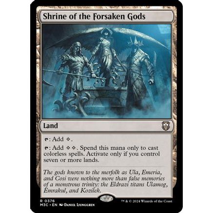Shrine of the Forsaken Gods (Ripple Foil) (M3C-376) - Modern Horizons 3 Commander Foil