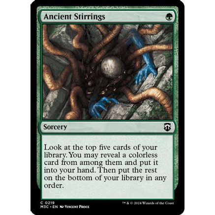 Ancient Stirrings (Ripple Foil) (M3C-219) - Modern Horizons 3 Commander Foil