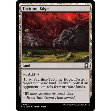 Tectonic Edge (Ripple Foil) (M3C-384) - Modern Horizons 3 Commander Foil
