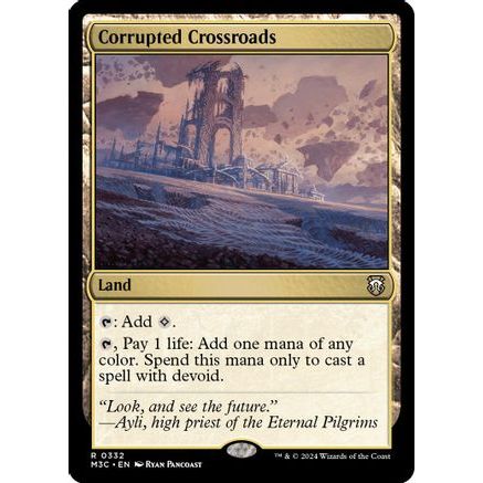 Corrupted Crossroads (Ripple Foil) (M3C-332) - Modern Horizons 3 Commander Foil