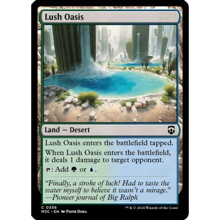 Lush Oasis (Ripple Foil) (M3C-356) - Modern Horizons 3 Commander Foil