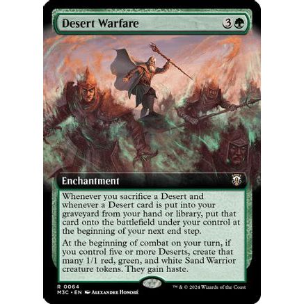 Desert Warfare (Extended Art) (Ripple Foil) (M3C-064) - Modern Horizons 3 Commander Foil