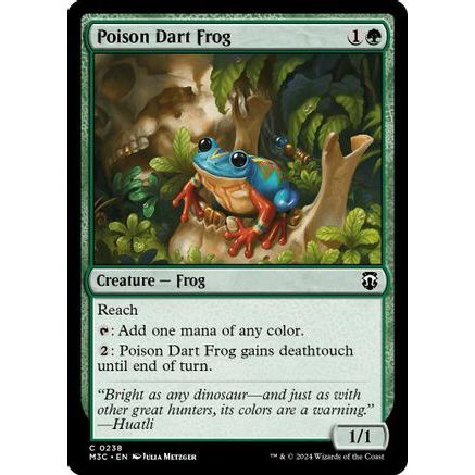Poison Dart Frog (Ripple Foil) (M3C-238) - Modern Horizons 3 Commander Foil