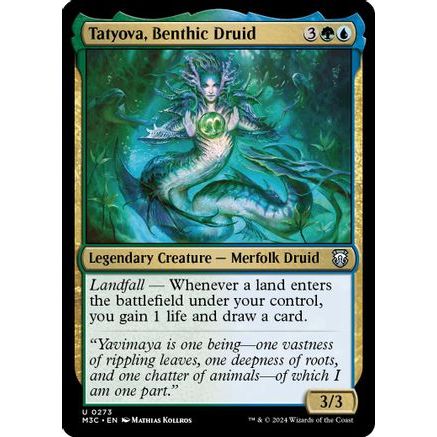 Tatyova, Benthic Druid (Ripple Foil) (M3C-273) - Modern Horizons 3 Commander Foil