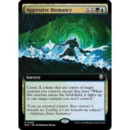 Aggressive Biomancy (Extended Art) (Ripple Foil) (M3C-069) - Modern Horizons 3 Commander Foil