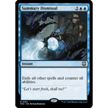 Summary Dismissal (Ripple Foil) (M3C-193) - Modern Horizons 3 Commander Foil