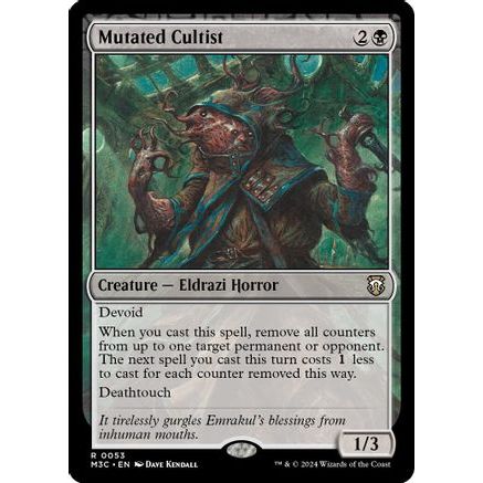 Mutated Cultist (Ripple Foil) (M3C-053) - Modern Horizons 3 Commander Foil