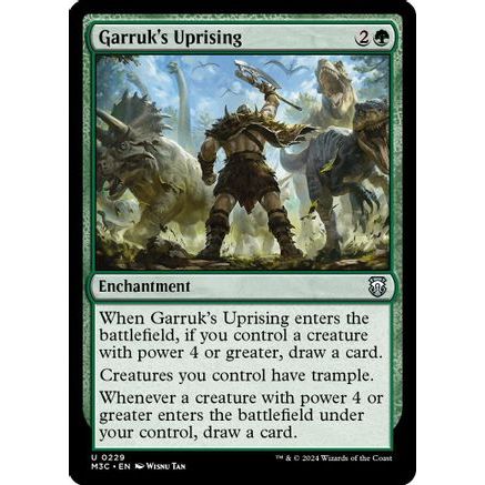 Garruk's Uprising (Ripple Foil) (M3C-229) - Modern Horizons 3 Commander Foil
