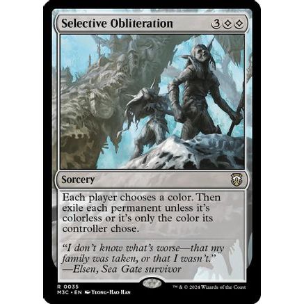 Selective Obliteration (Ripple Foil) (M3C-035) - Modern Horizons 3 Commander Foil