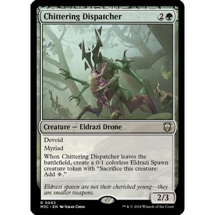 Chittering Dispatcher (Ripple Foil) (M3C-063) - Modern Horizons 3 Commander Foil