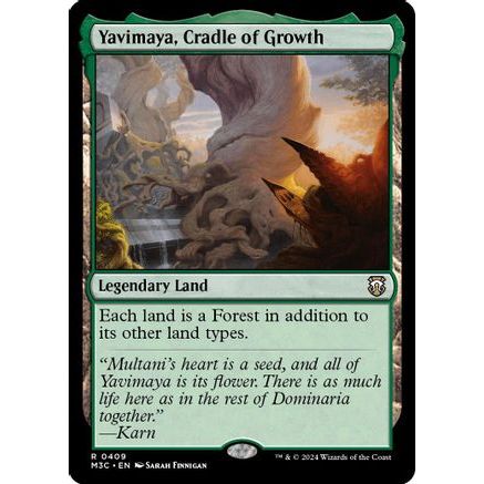 Yavimaya, Cradle of Growth (Ripple Foil) (M3C-409) - Modern Horizons 3 Commander Foil