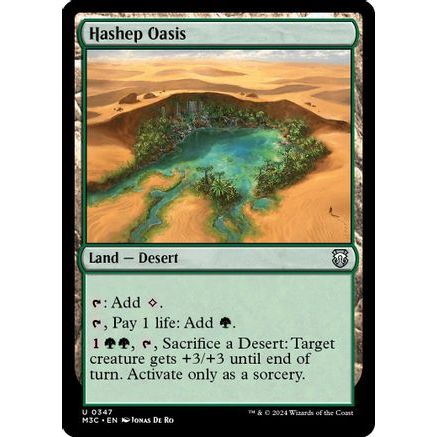 Hashep Oasis (Ripple Foil) (M3C-347) - Modern Horizons 3 Commander Foil