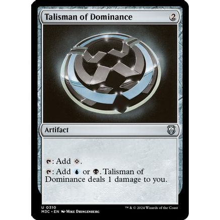 Talisman of Dominance (Ripple Foil) (M3C-310) - Modern Horizons 3 Commander Foil