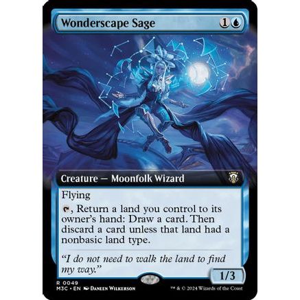 Wonderscape Sage (Extended Art) (Ripple Foil) (M3C-049) - Modern Horizons 3 Commander Foil