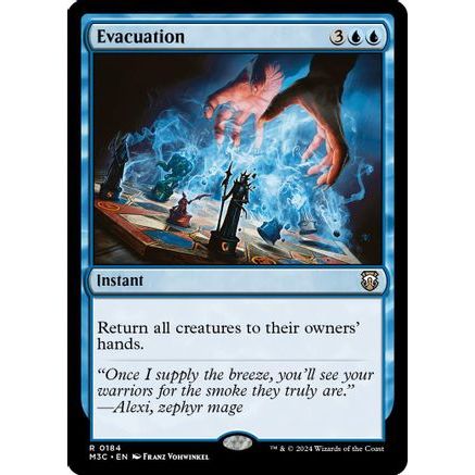 Evacuation (Ripple Foil) (M3C-184) - Modern Horizons 3 Commander Foil