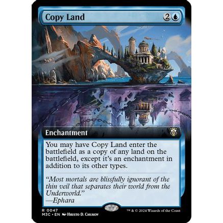 Copy Land (Extended Art) (Ripple Foil) (M3C-047) - Modern Horizons 3 Commander Foil