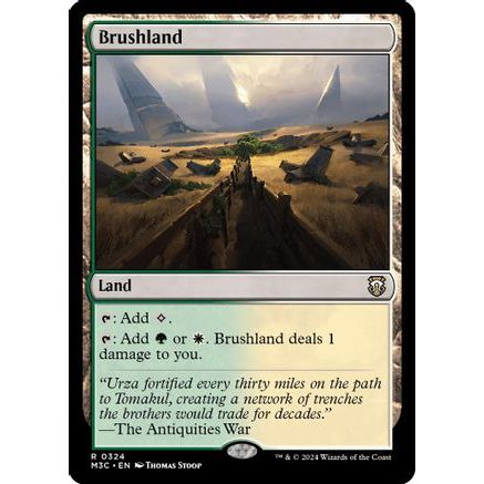 Brushland (Ripple Foil) (M3C-324) - Modern Horizons 3 Commander Foil