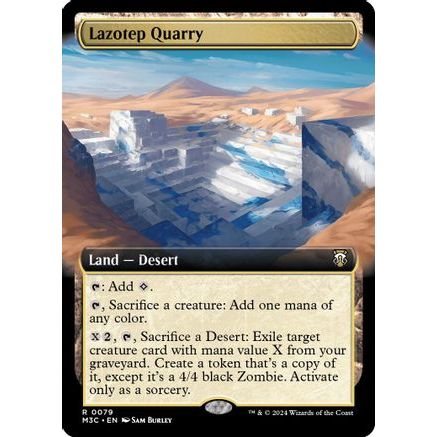 Lazotep Quarry (Extended Art) (Ripple Foil) (M3C-079) - Modern Horizons 3 Commander Foil