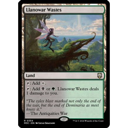 Llanowar Wastes (Ripple Foil) (M3C-354) - Modern Horizons 3 Commander Foil