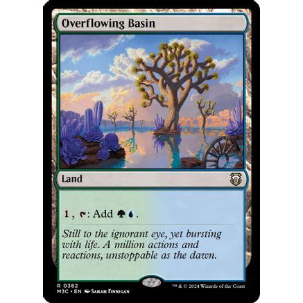 Overflowing Basin (Ripple Foil) (M3C-362) - Modern Horizons 3 Commander Foil