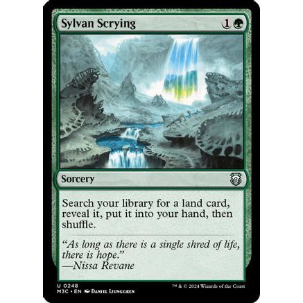 Sylvan Scrying (Ripple Foil) (M3C-248) - Modern Horizons 3 Commander Foil