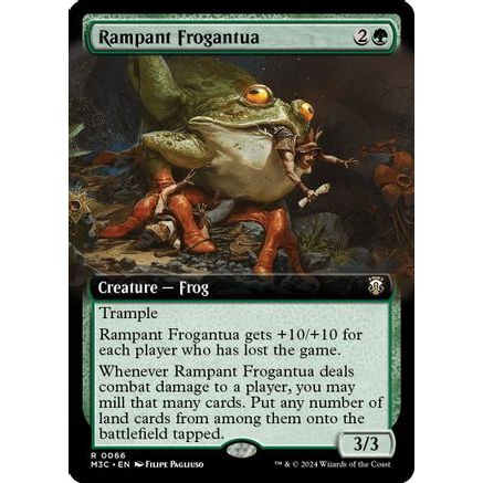 Rampant Frogantua (Extended Art) (Ripple Foil) (M3C-066) - Modern Horizons 3 Commander Foil