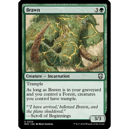 Brawn (Ripple Foil) (M3C-224) - Modern Horizons 3 Commander Foil