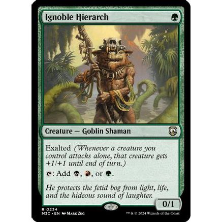 Ignoble Hierarch (Ripple Foil) (M3C-234) - Modern Horizons 3 Commander Foil