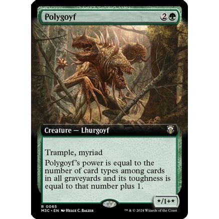 Polygoyf (Extended Art) (Ripple Foil) (M3C-065) - Modern Horizons 3 Commander Foil