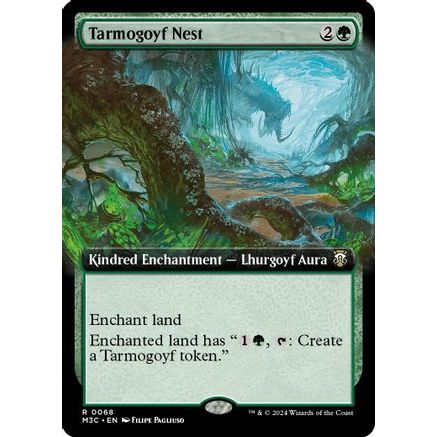 Tarmogoyf Nest (Extended Art) (Ripple Foil) (M3C-068) - Modern Horizons 3 Commander Foil