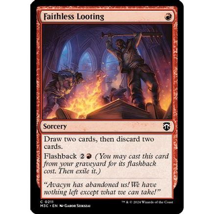 Faithless Looting (Ripple Foil) (M3C-211) - Modern Horizons 3 Commander Foil