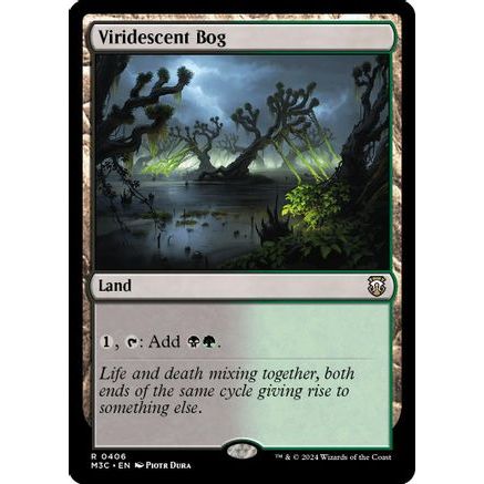 Viridescent Bog (Ripple Foil) (M3C-406) - Modern Horizons 3 Commander Foil